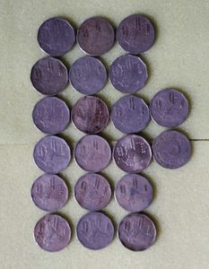 Rare Two Rupee Coins - Vintage Collection 20 Pcs