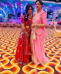 Non Bridal Lehenga..Rani Colour