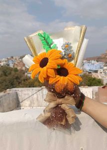 Fully Handmade Sunflower Bouquet 💐