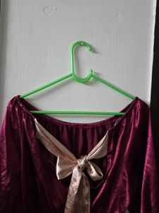 Chic light purple Off-Shoulder Top first S/M