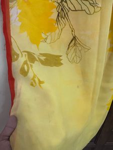 Floral Chiffon Saree