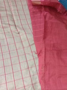 Malai Silk Gold & Red Colour Saree