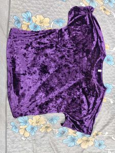 Purple Velvet Top