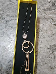 Gold Circle Tassel Necklace
