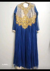 Elegant Blue Ethnic Gown