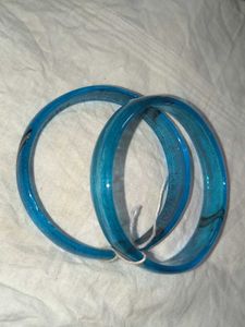 Blue Bangles - Set of 2