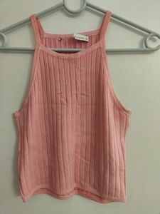 H&M Pink Casual Tank Top