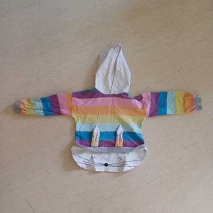 Cute Rainbow Bunny Hoodie from Beijing, China