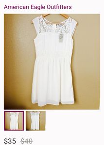 American Eagle White Dress For Women