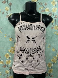 Cute Pink Cut Out Cami