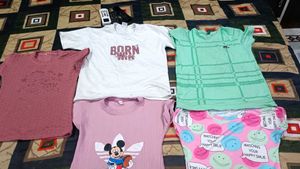 T-Shirt Bundle - 5 Cute Tops, T-shirt