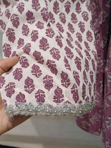 Mauve Paisley Print Top &amp; Pants Set