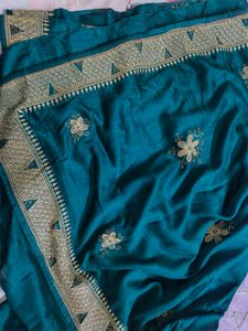 Saree +Stiched Blouse+Peticot