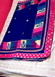 Elegant Blue Saree