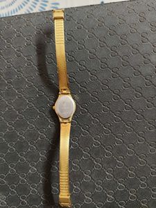 Elegant Gold-Tone Titan Watch