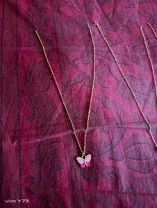 Combo Of 3 Cute Korean Chain With Pendant