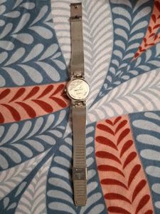 Elegant Silver Ladies Watch