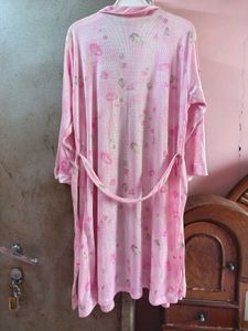 Pink Floral Robe