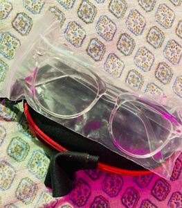 White Transparent Glasses Zero Power Computer