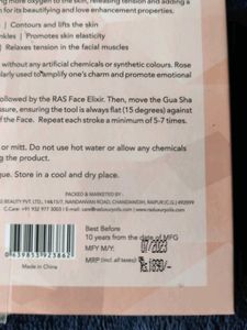 Ras Luxury Oils Rose Quartz Gua Sha