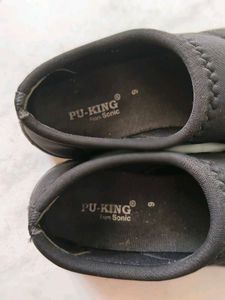 PU KING Black Casual Shoes