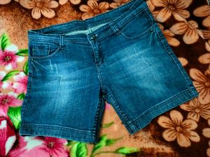 Blue Shorts For Party Beach Wear