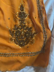 y2k Bollywood beaded saree