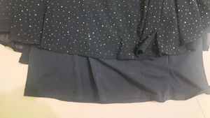 Elegant Black Sequined Top