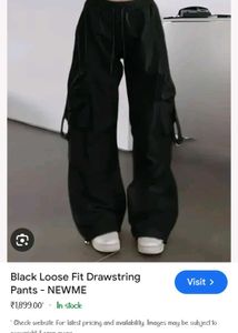 Black Cargo Pants