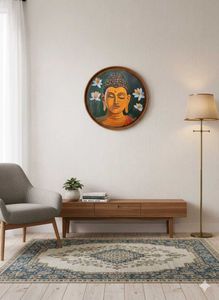 bhudh acrylic painting 🎨