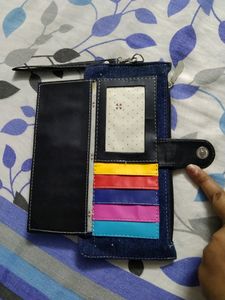 Denim Wristlet Wallet | Everyday Pouch