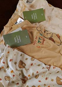 H&M 3 Bodysuit Sleepsuit
