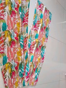 Colorful Leaf Print Cord Set