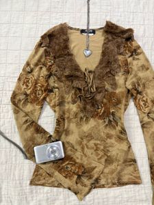 2000s fairy grunge top