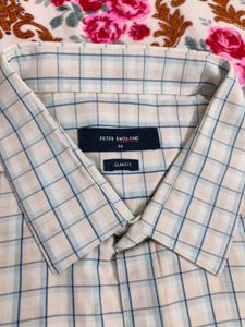 White Check Formal  Shirt
