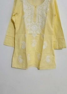 Elegant Yellow Kurta   ||Thread Work||
