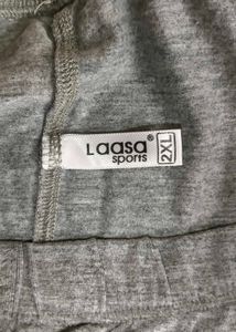 LAASA SPORTS Grey Cotton Leggings