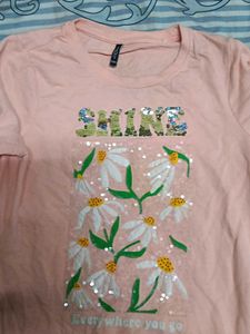 Peach Shine Floral Long Sleeve