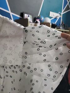 Vintage White Circle Print Dress