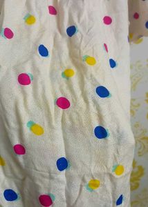 Off Shoulder Polka Dot Top