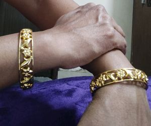 Gold Plated Bangle Jodi (Size 2.2)