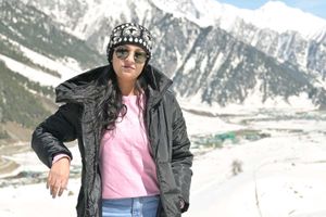 Puffer long coat