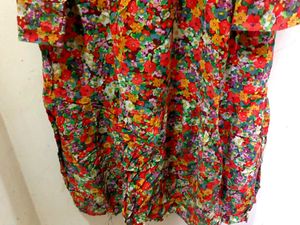 H&amp;M Floral Shirt Dress