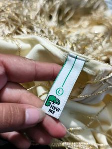 Gold Fringe Party Dress