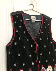 Paul Harris Design Black Printed Vest