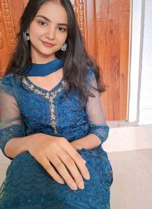 Blue Embroidered Kurta set🌻