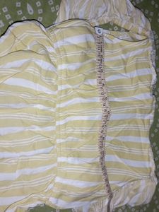 New 200% Cotton Yellow Dress