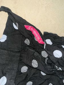 Polka Dots Backless Crop Top