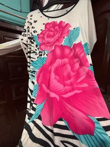 Funky Floral Print Dress