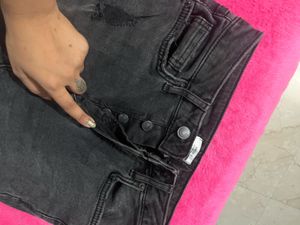 Gray Distressed Jeans